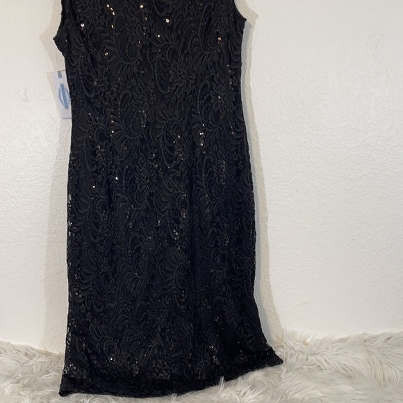PROSECCO Sequined Black Sleeveless Cocktail Dress Size 12 NWT - Picture 6 of 8
